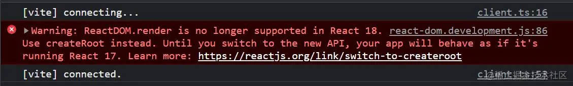 react18 warning